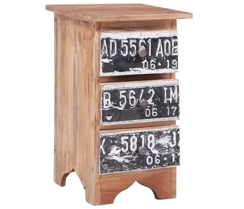 Naktinė Spintelė, 30X30X51cm Raudonmedžio Medienos Masyvas