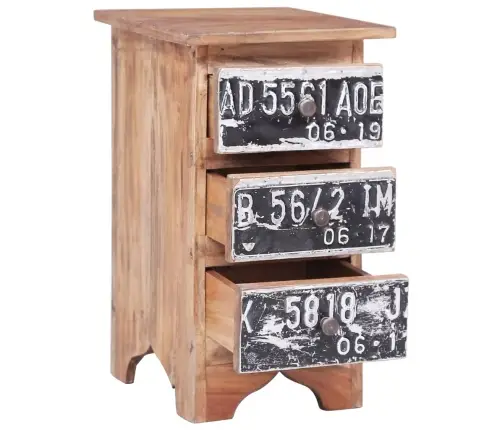 Naktinė Spintelė, 30X30X51cm Raudonmedžio Medienos Masyvas