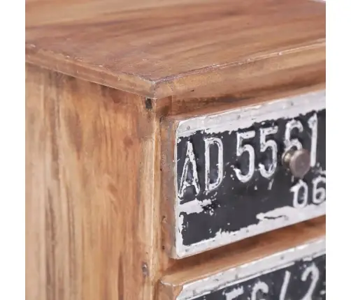 Naktinė Spintelė, 30X30X51cm Raudonmedžio Medienos Masyvas