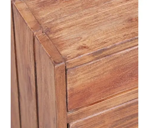 Naktsskapītis Ar 3 Atvilktnēm 35X25X35 Cm Masīvs Sarkankoks Vidaxl