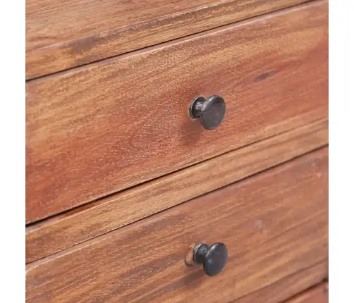 Naktsskapītis Ar 3 Atvilktnēm 35X25X35 Cm Masīvs Sarkankoks Vidaxl