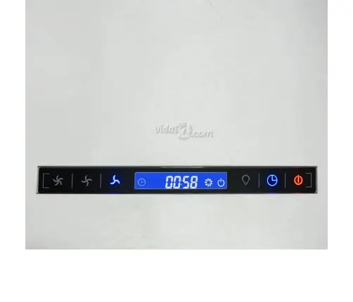 Piekarams Tvaika Nosūcējs, Skārienjutīgs Lcd, 37 Cm, Tērauds Vidaxl