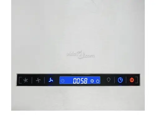 Piekarams Tvaika Nosūcējs, Skārienjutīgs Lcd, 55 Cm, Tērauds Vidaxl