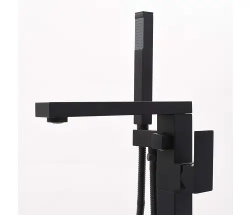 Pastatomas Vonios Maišytuvas, Juodas, 90cm Plienas