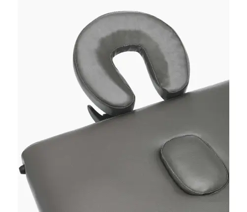 Masažinis Stalas, 2 Zonų, Antracito Sp., 186X68cm Med. Rėmas