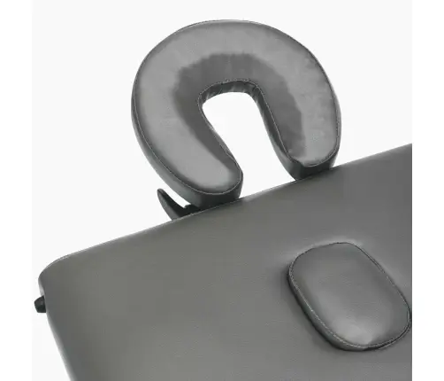 Masāžas Galds, 4 Daļas, 186X68 Cm, Koka Rāmis, Antracītpelēks Vidaxl