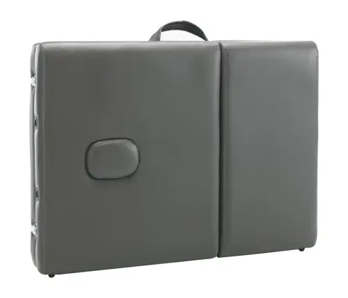 Masāžas Galds, 4 Daļas, 186X68 Cm, Koka Rāmis, Antracītpelēks Vidaxl