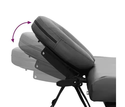 Masažinis Stalas, 4 Zonų, Antracito Sp., 186X68cm Alium. Rėm.