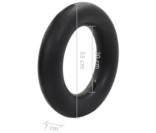 4-Daļīgs Ķerru Riepu Un Kameru Komplekts, 3.50-8 4Pr, Gumija  Vidaxl