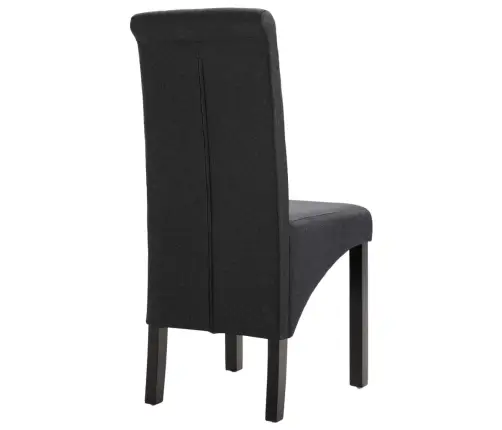 Virtuves Krēsli, 6 Gab., Tumši Pelēks Audums Vidaxl