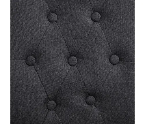 Virtuves Krēsli, 6 Gab., Tumši Pelēks Audums Vidaxl