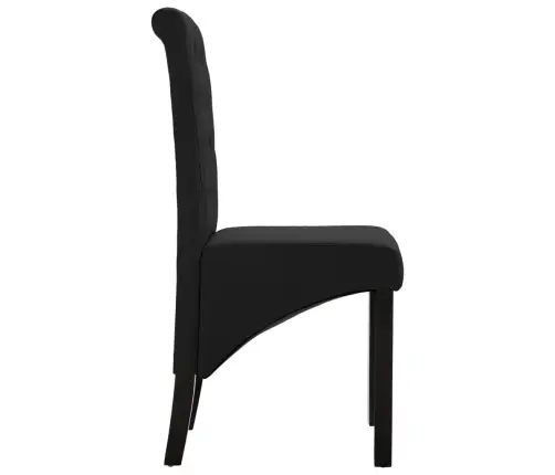 Söögitoolid 6 Tk, Must, Kangas