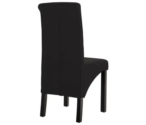 Söögitoolid 6 Tk, Must, Kangas