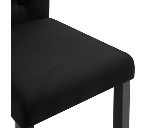 Söögitoolid 6 Tk, Must, Kangas