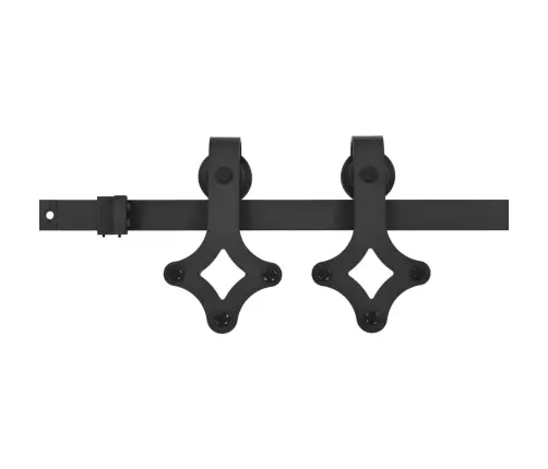 Stumdomų Durų Įrangos Rinkinys Skien, Juodas, 183Cm Plienas