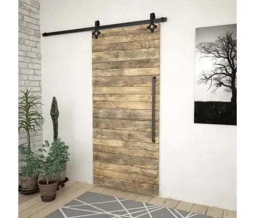 Stumdomų Durų Įrangos Rinkinys Skien, Juodas, 183Cm Plienas