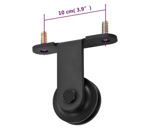 Stumdomų Durų Įrangos Rinkinys Skien, Juodas, 200Cm Plienas