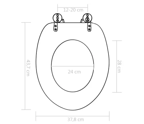 Tualetes Poda Sēdekļi, Lēni Aizverami, 2 Gb., Porcelāna Dizains Vidaxl