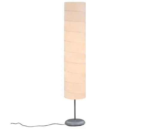 Grīdas Lampa Ar Statīvu, 121 Cm, Balta, E27 Vidaxl