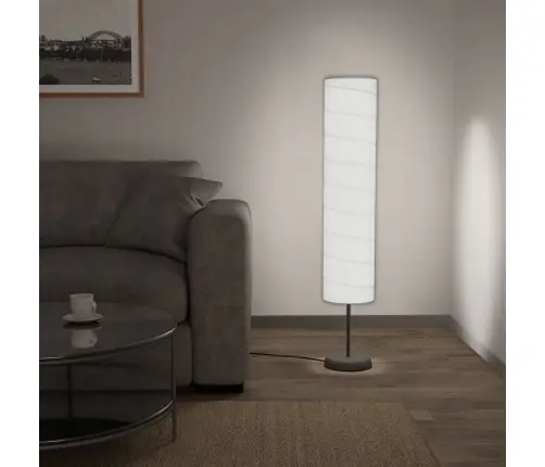 Grīdas Lampa Ar Statīvu, 121 Cm, Balta, E27 Vidaxl