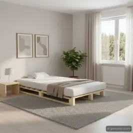 Palešu Gultas Rāmis, 120X200 Cm, Priedes Masīvkoks Vidaxl