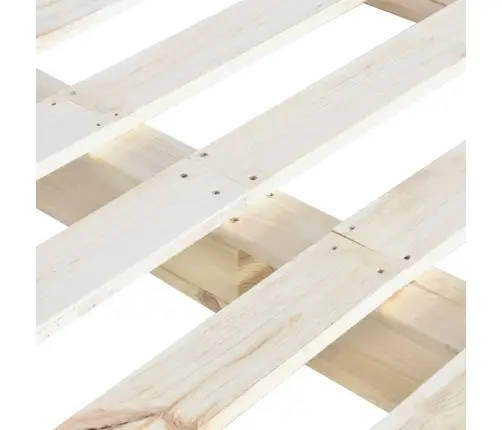 Palešu Gultas Rāmis, 160X200 Cm, Priedes Masīvkoks Vidaxl