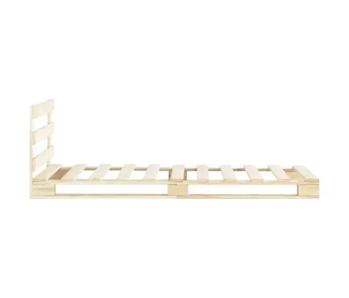 Palešu Gultas Rāmis, 90X200 Cm, Priedes Masīvkoks Vidaxl