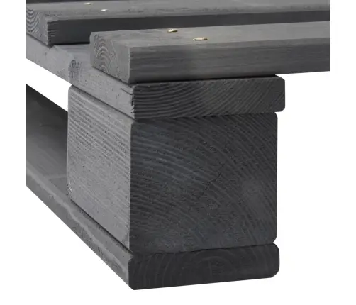 Kaubaalustest Voodiraam Hall Tugevast Männipuidust 90 X 200 Cm