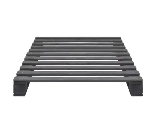 Lovos Rėmas Iš Palečių, Pilkos Sp., 100X200 cm Pušies Med. Mas.