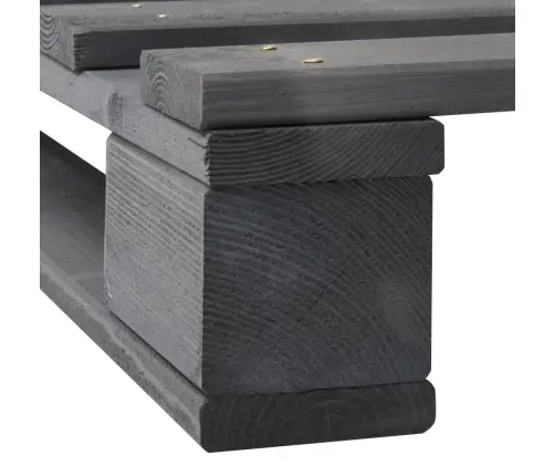 Lovos Rėmas Iš Palečių, Pilkos Sp., 100X200 cm Pušies Med. Mas.