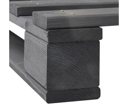 Lovos Rėmas Iš Palečių, Pilkos Sp., 140X200cm Pušies Med. Mas.