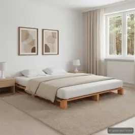 Palešu Gultas Rāmis, 120X200 Cm, Brūns Priedes Masīvkoks Vidaxl