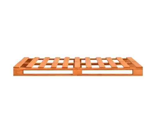 Palešu Gultas Rāmis, 140X200 Cm, Brūns Priedes Masīvkoks Vidaxl