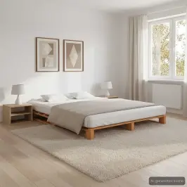 Palešu Gultas Rāmis, 200X200 Cm, Brūns Priedes Masīvkoks Vidaxl