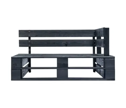 Dārza Palešu Stūra Sols, Koks, Melns Vidaxl