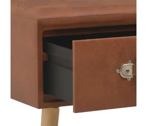 Sols Ar Atvilktnēm, 80 Cm, Brūna Mākslīgā Āda Vidaxl