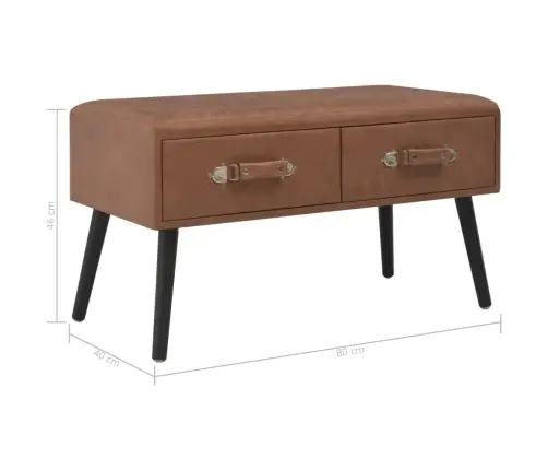 Sahtlitega Pink 80 cm Tumepruun, Kunstnahk