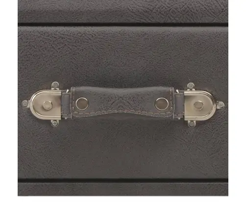 Suoliukas Su Stalčiais, Pilkos Spalvos, 80 cm Dirbtinė Oda