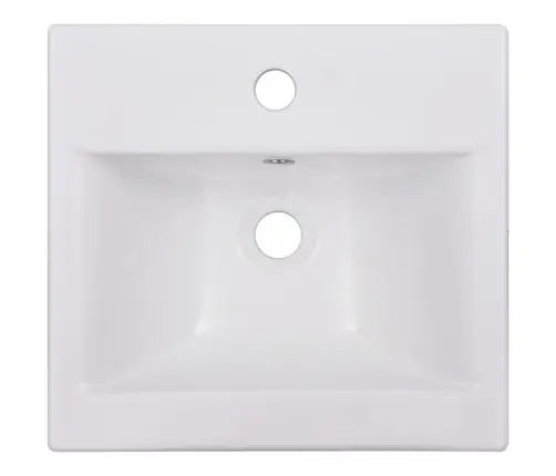 Iebūvējama Izlietne, 42X39X18 Cm, Balta Keramika Vidaxl