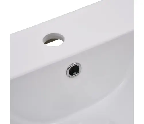 Iebūvējama Izlietne, 42X39X18 Cm, Balta Keramika Vidaxl