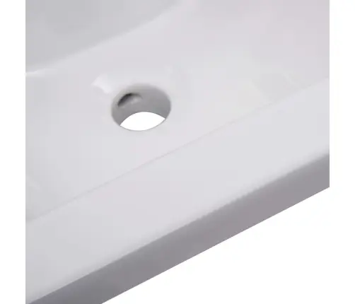 Iebūvējama Izlietne, 42X39X18 Cm, Balta Keramika Vidaxl