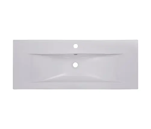 Iebūvējama Izlietne, 101X39,5X18,5 Cm, Balta Keramika Vidaxl