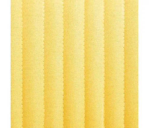 Virtuves Krēsli, 4 Gab., Dzeltens Audums Vidaxl