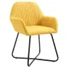 Valgomojo Kėdės, 6 Vnt., Geltonos, Audinys (3X249814)
