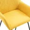 Valgomojo Kėdės, 6 Vnt., Geltonos, Audinys (3X249814)