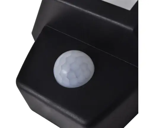 Päikesepatareiga Seinavalgustid, 2 Tk, Liikumisanduriga, Must