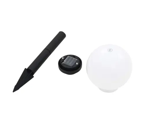 Õue Päikeselambid, 6 Tk, Led, Kerakujuline 20 Cm Rgb