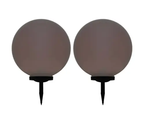 Āra Solārās Lampas, 2 Gab., Led, Sfēriskas, 50 Cm, Rgb Vidaxl