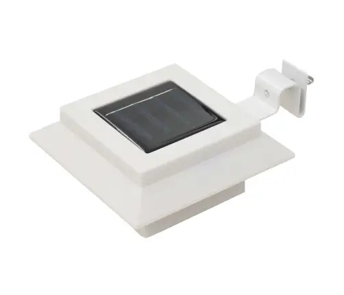 Āra Solārās Lampas, 12 Gab., Led, Kvadrāta Forma, 12 Cm, Baltas Vidaxl