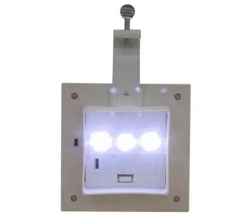 Āra Solārās Lampas, 12 Gab., Led, Kvadrāta Forma, 12 Cm, Baltas Vidaxl